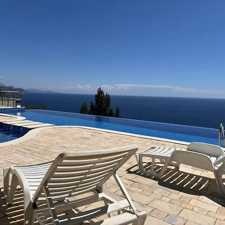 Romantic Hillside Escape Sea View And Infinity Pool Budva